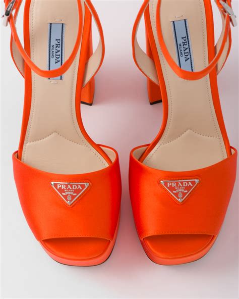 prada orange sandals